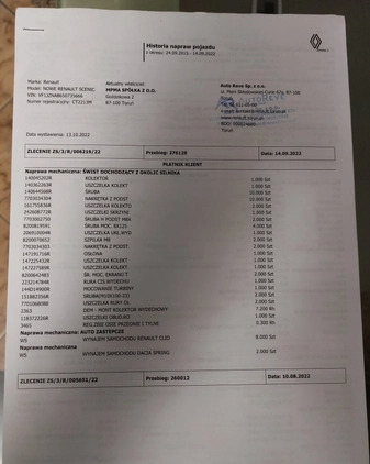 Renault Grand Scenic cena 24900 przebieg: 296000, rok produkcji 2014 z Wisła małe 121